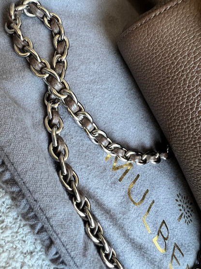 Mulberry Taupe Medium Lily with Silver Hardware (RRP £1095)