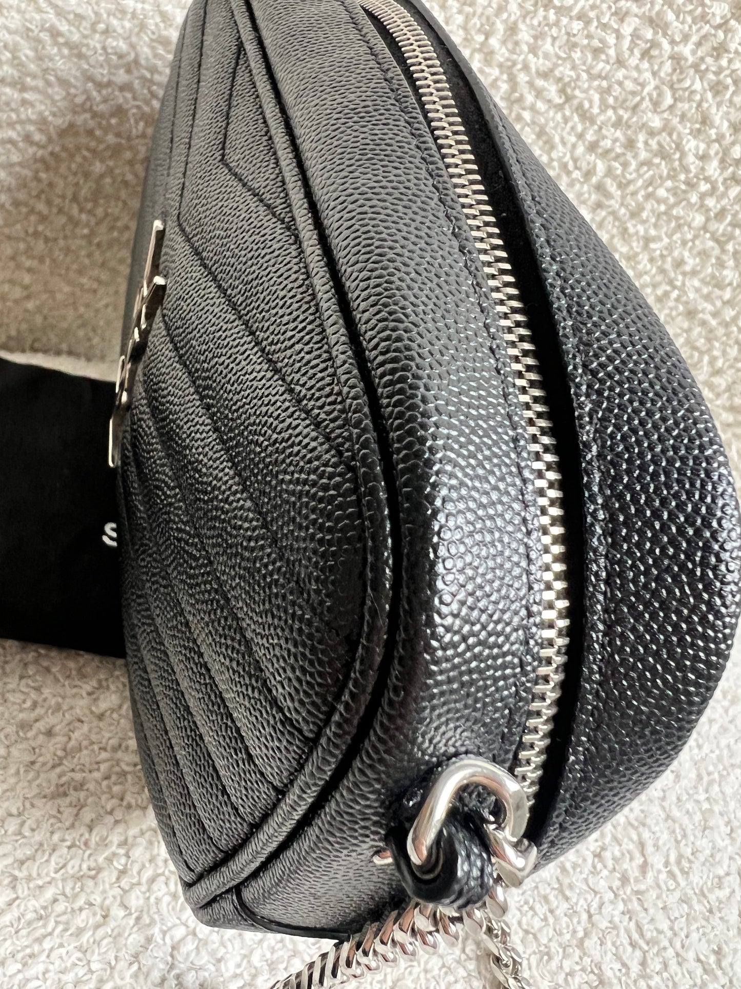 Yves Saint Laurent (YSL) Black Mini Lou Camera Bag (RRP £1285)