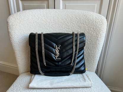 Yves Saint Laurent (YSL) Medium Black Lou Lou (RRP £2,100)