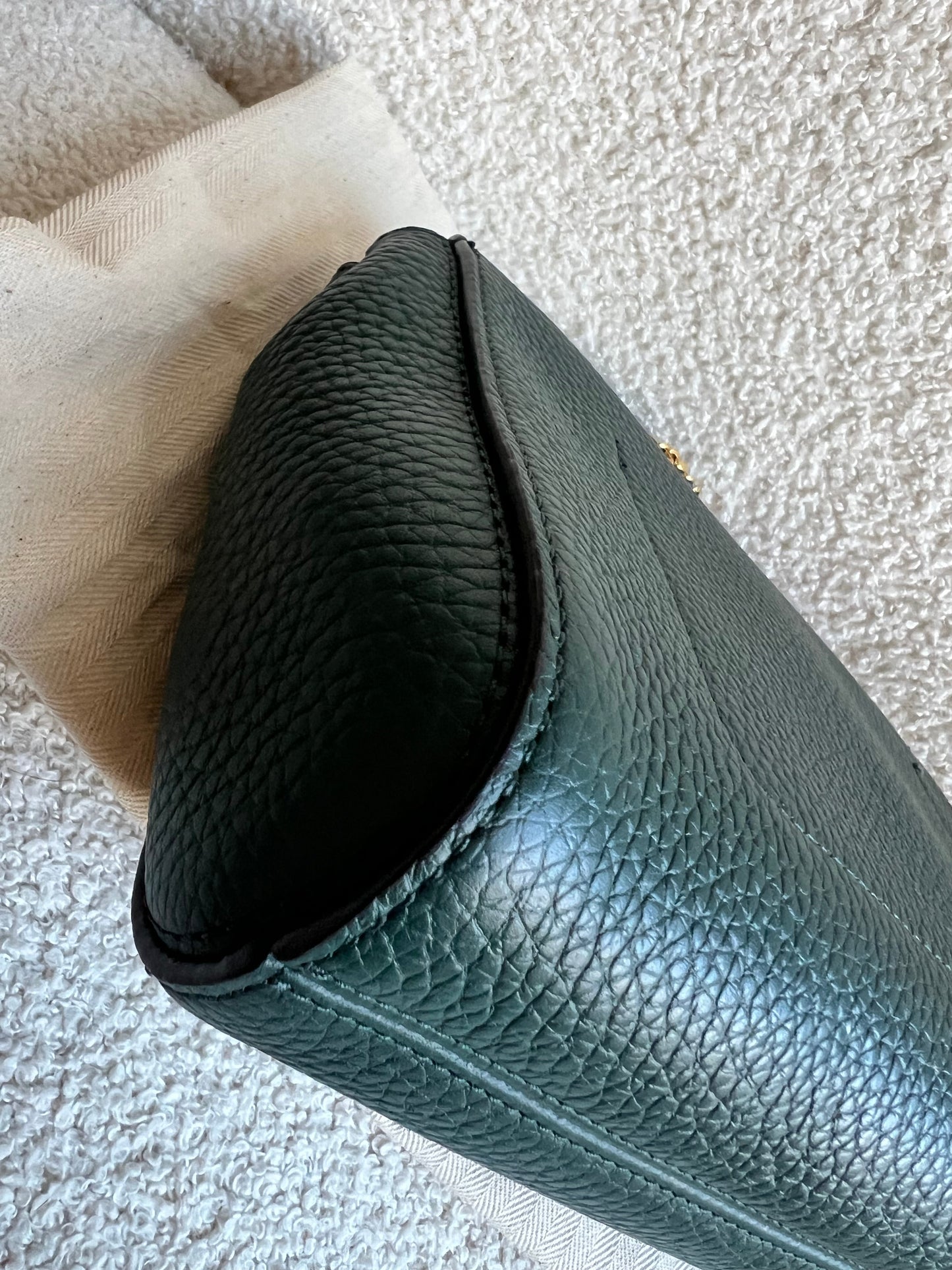 Mulberry Regular Lily in Mulberry Green Heavy Grain (RRP £1095)