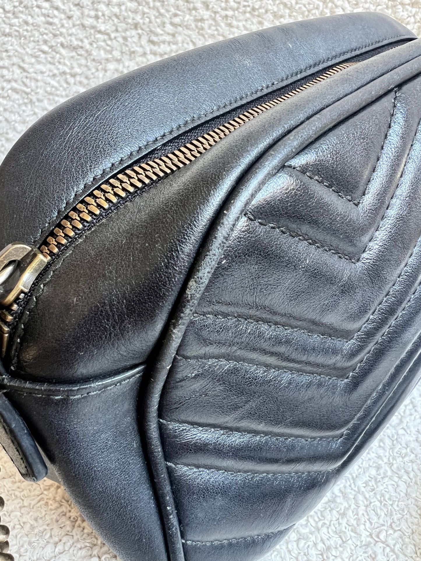 Gucci GG Black Marmont Small Shoulder Bag (RRP £1440)