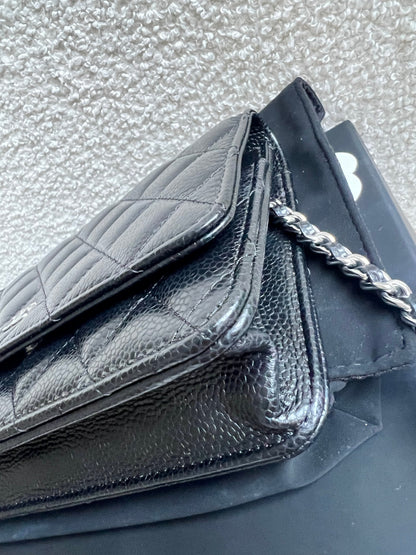 Chanel Black Caviar Wallet on Chain (RRP £2,930)