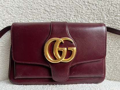 Gucci Burgundy Small Arli Shoulder Bag