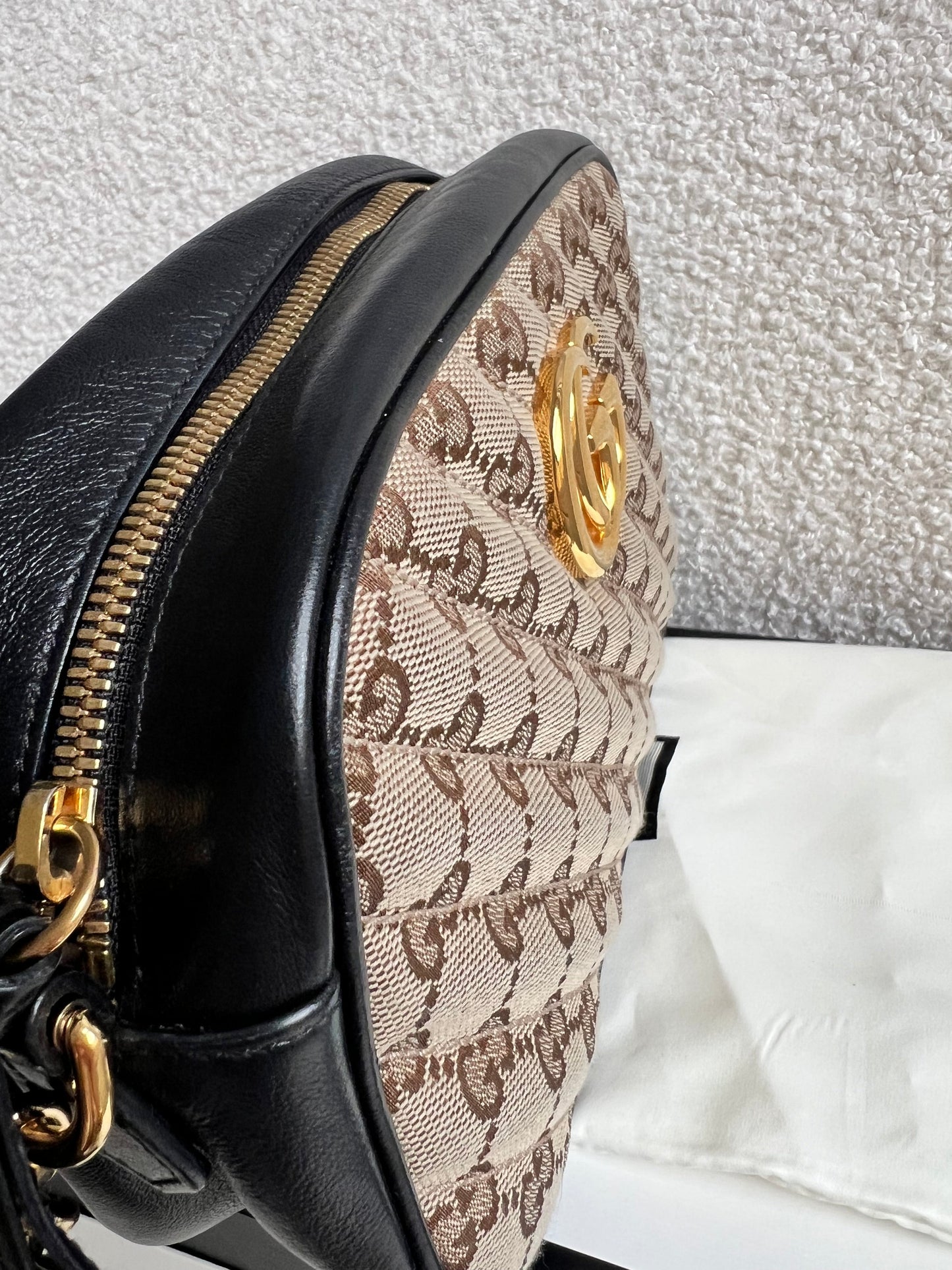 Gucci GG Marmont Canvas Small Shoulder Bag