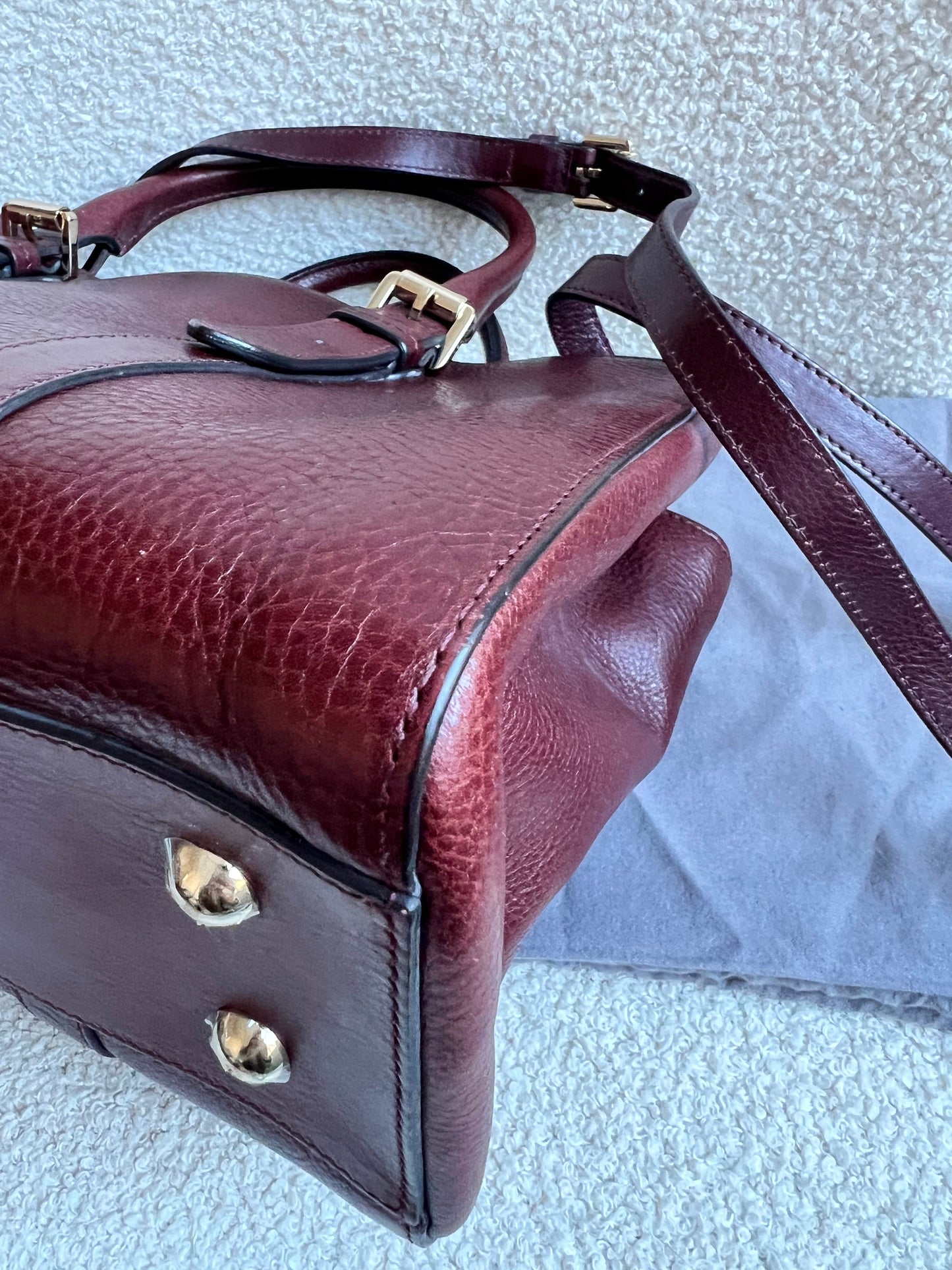 Mulberry Oxblood Small Double Zip Bayswater Tote (£1500)