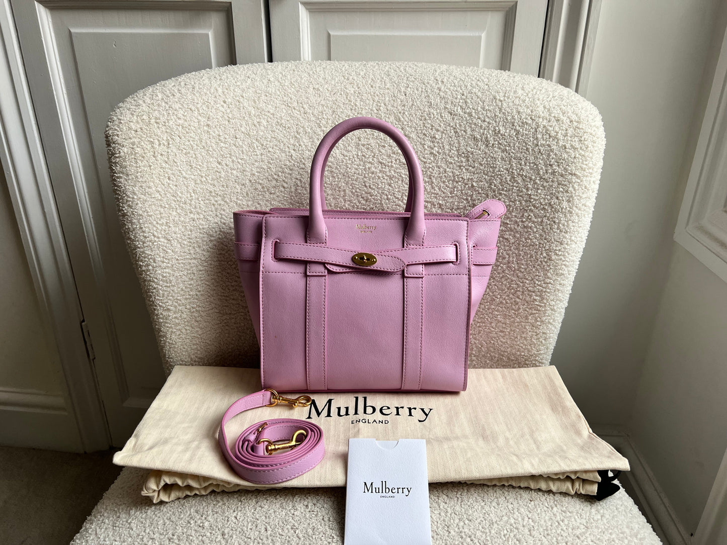 Mulberry Lilac Mini Zipped Bayswater (RRP £1095)
