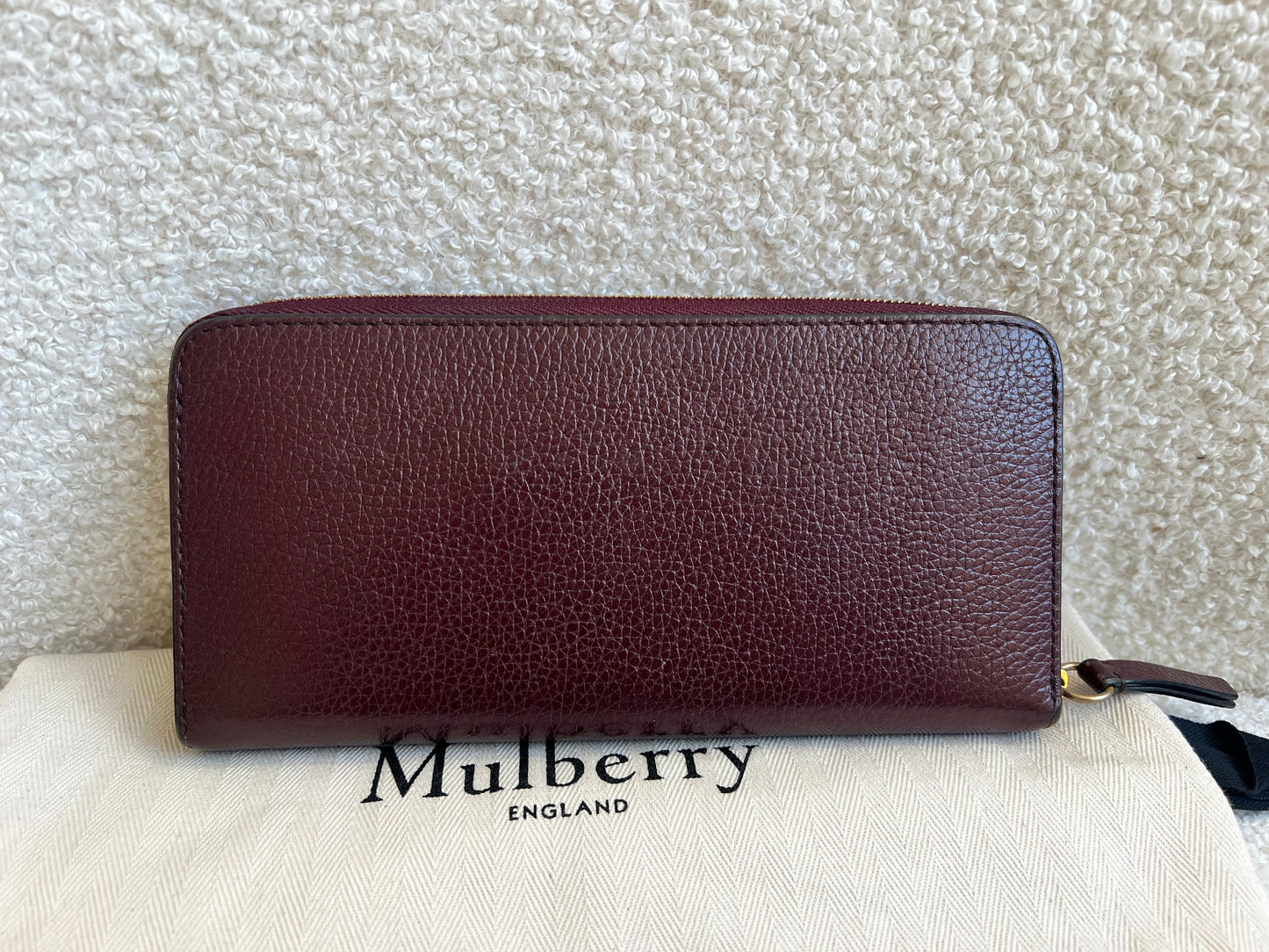 Mulberry Oxblood Continental Wallet (RRP £345)