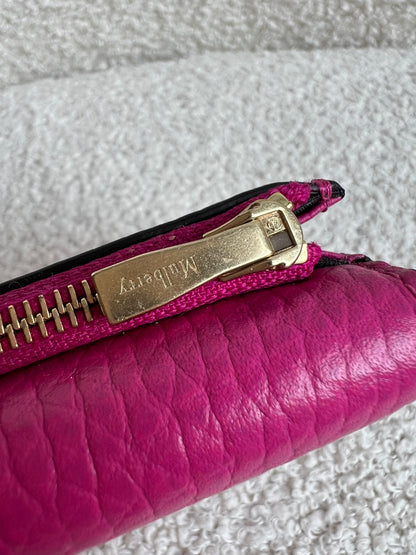 Mulberry Pink Darley Folded Multi Card Wallet (RRP £265)