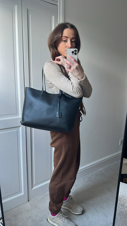 Yves Saint Laurent (YSL) Black E/W Shopping Tote (RRP £1115)