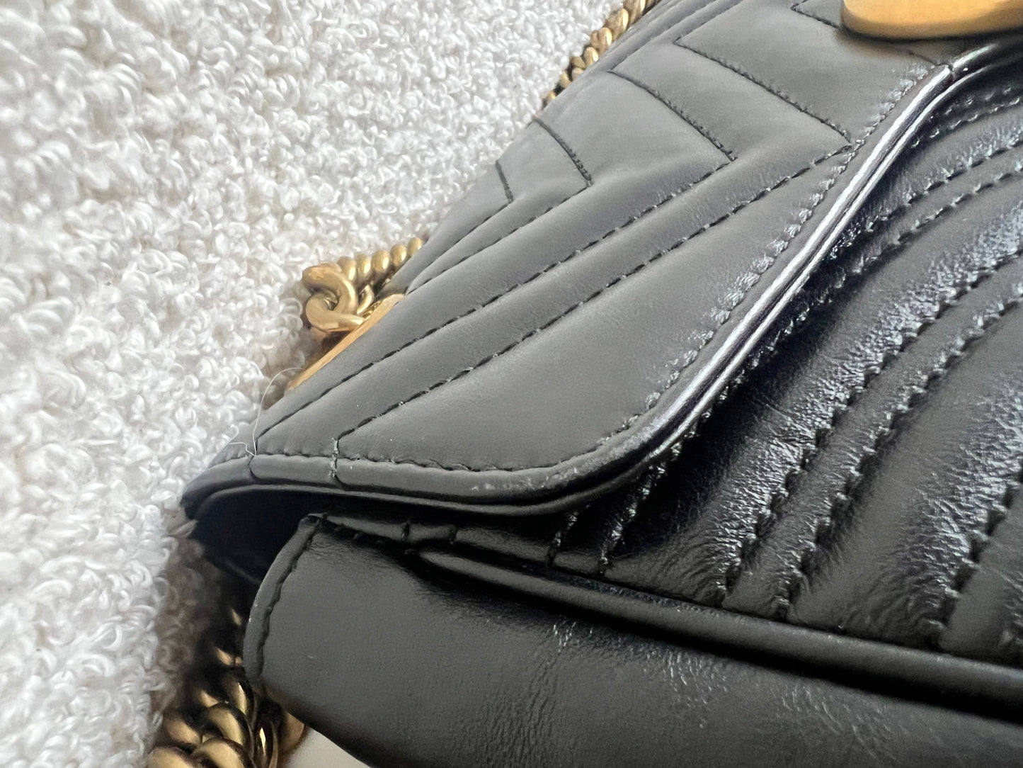 Gucci GG Black Marmont Small Shoulder Bag (RRP £2070)