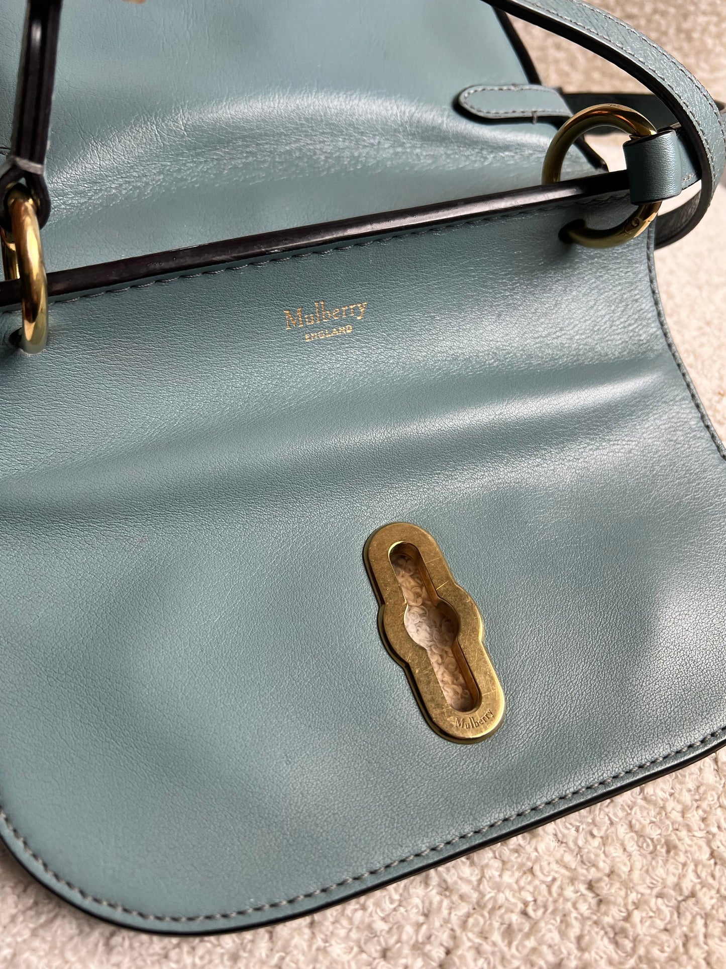 Mulberry Small Dark Frozen Amberley Satchel (RRP £795)