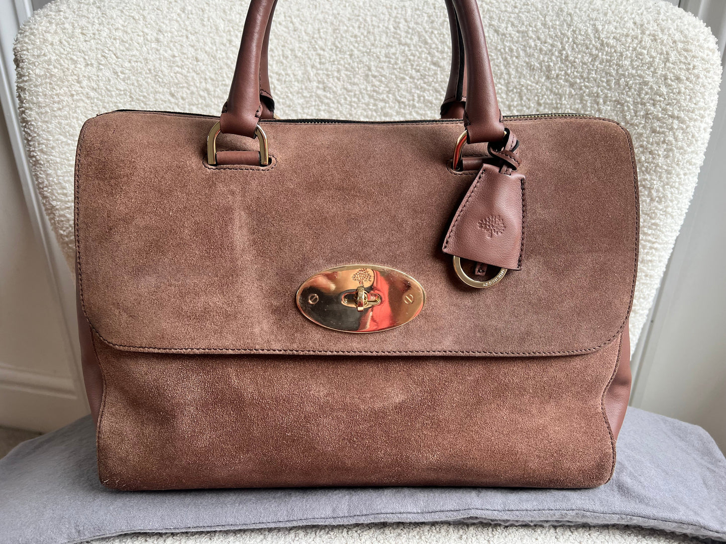 Mulberry Brown Suede Medium Del Rey (RRP £1100)