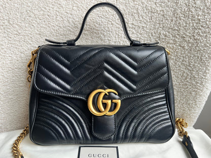Gucci GG Black Small Top Handle Bag (RRP £2050)