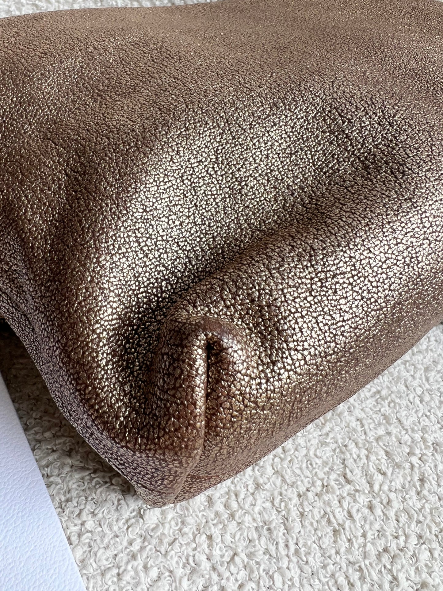 Mulberry Metallic Mushroom Clemmie Clutch (RRP £695)
