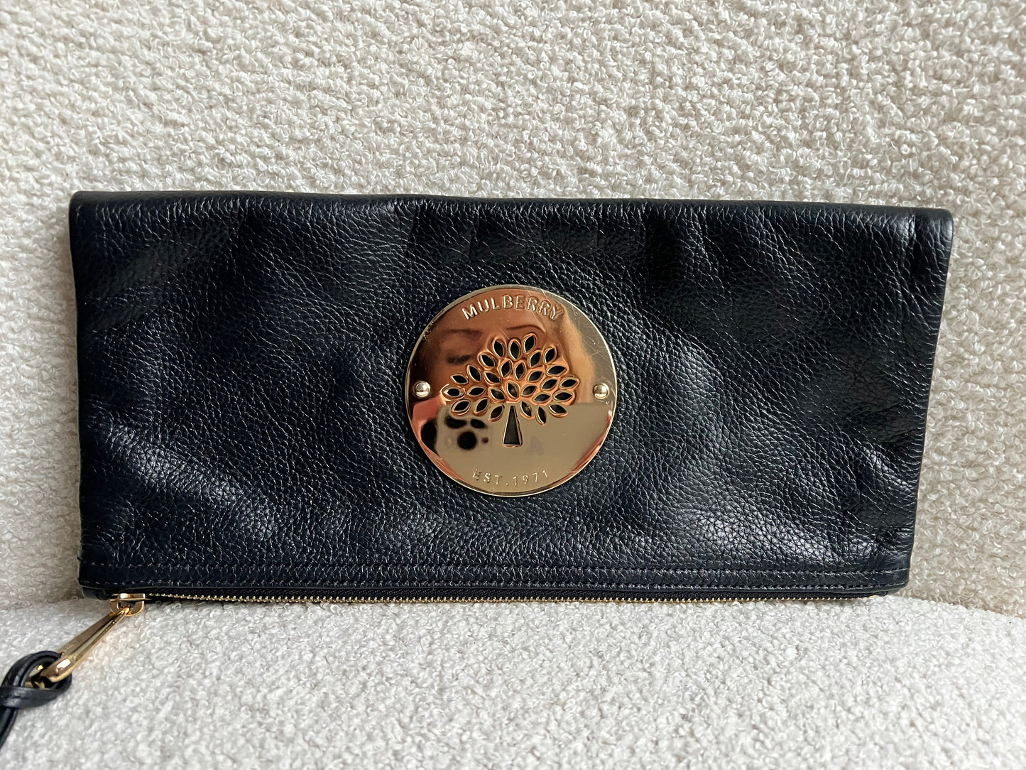 Mulberry Black Daria Clutch (RRP £550)