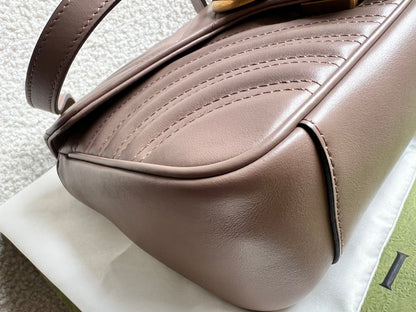 Gucci GG Dusty Pink Marmont Small Shoulder Bag (RRP £2070)