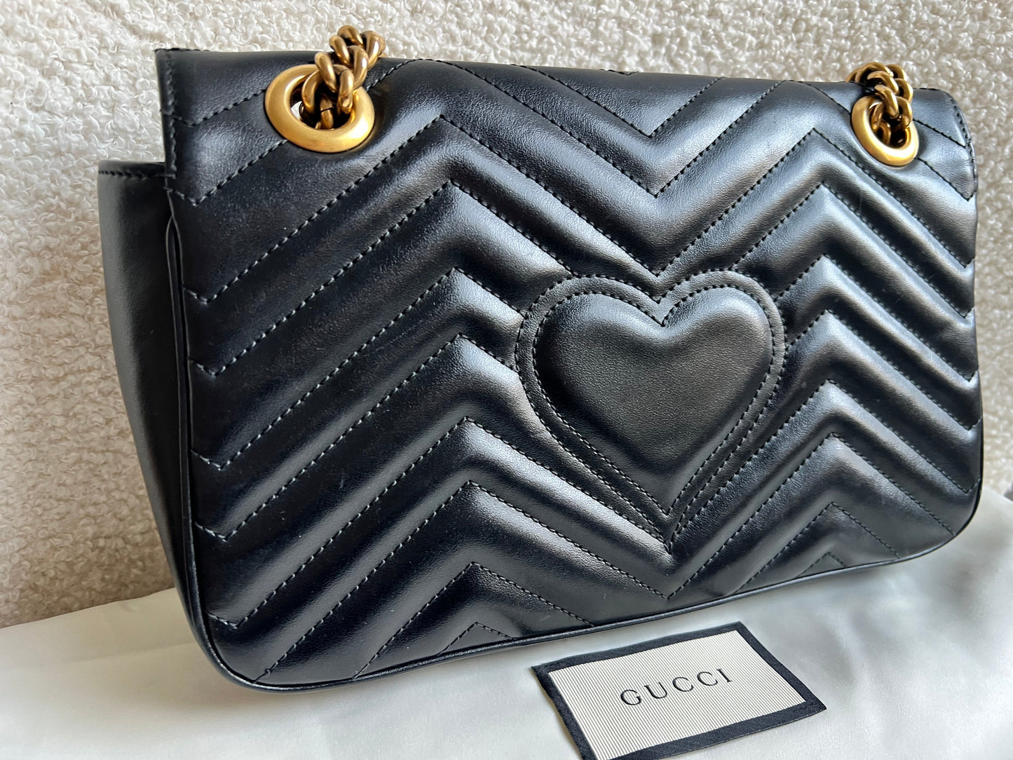 Gucci GG Black Marmont Small Shoulder Bag (RRP £2070)