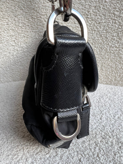Prada Vintage Nylon Buckle Shoulder Bag