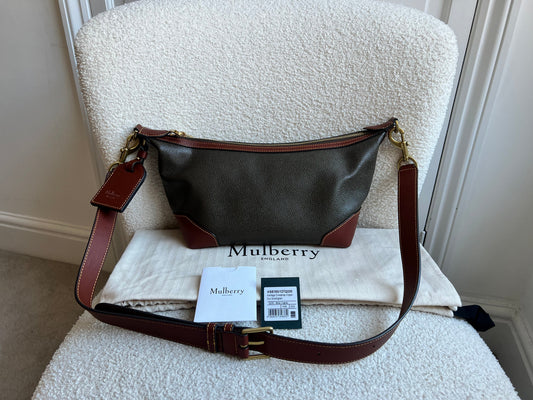 Mulberry Heritage Crossbody Clipper Eco Cognac Scotchgrain