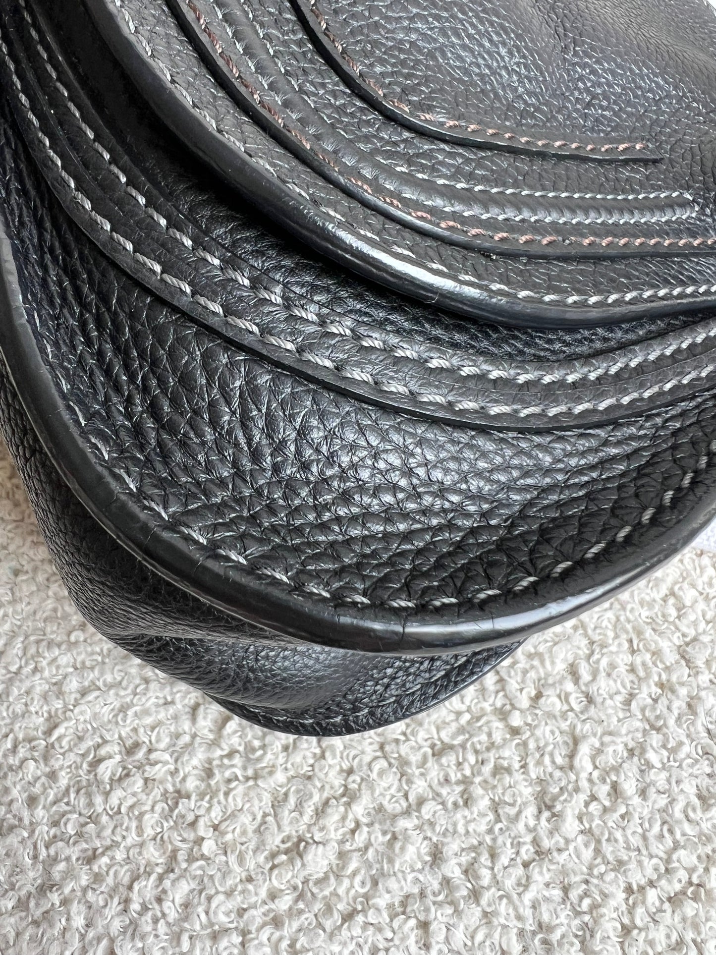 Chloe Black Mini Marcie Double Carry Bag