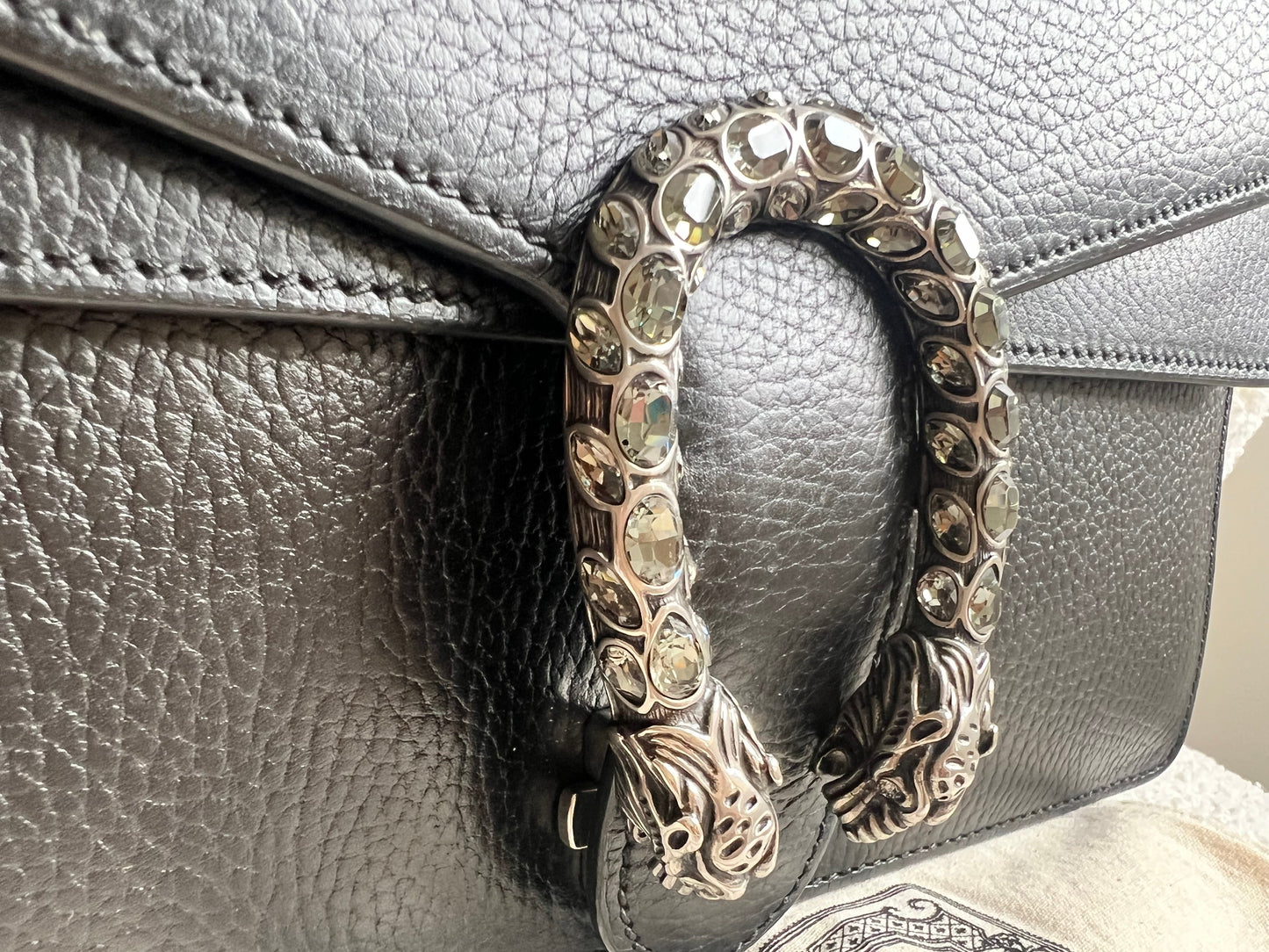 Gucci Dionysus GG Black Small Shoulder Bag (RRP £2,670)