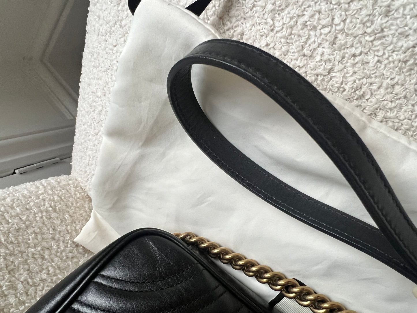 Gucci GG Black Marmont Small Shoulder Bag (RRP £2070)