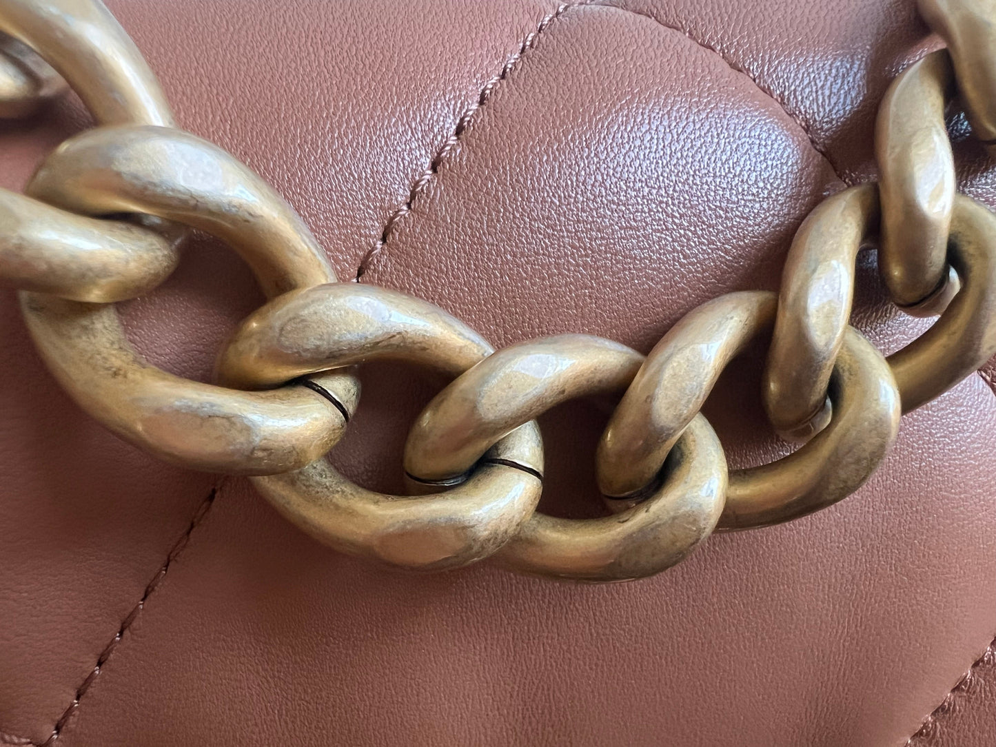 Chanel Small 19 in Caramel Lambskin (RRP £5,590)