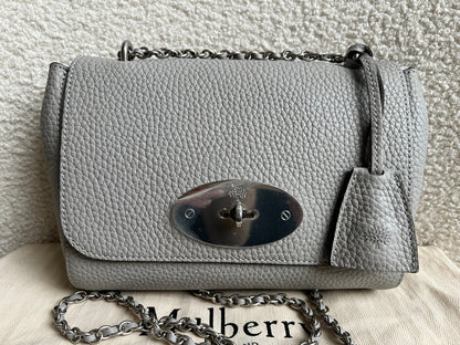 Mulberry Pale Grey Regular Lily Heavy Grain (RRP £1095)