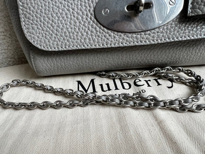Mulberry Pale Grey Regular Lily Heavy Grain (RRP £1095)