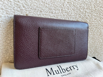 Mulberry Oxblood Bayswater Clutch (RRP £495)