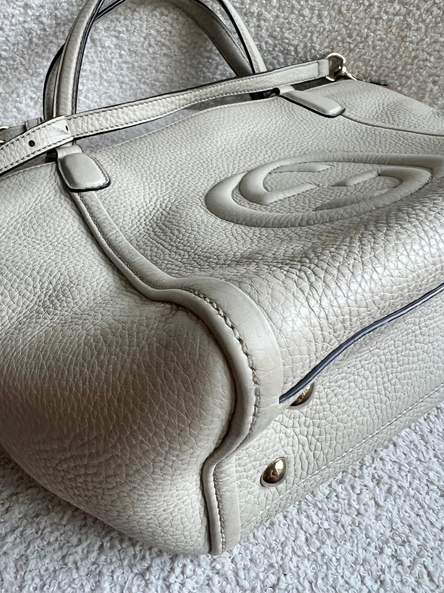 Gucci Soho Tote in Eggshell