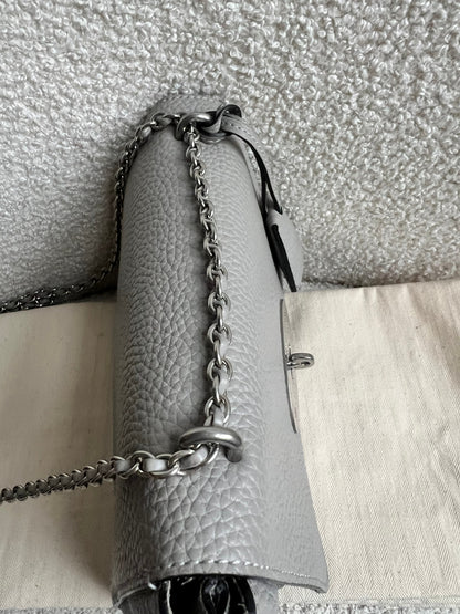 Mulberry Pale Grey Regular Lily Heavy Grain (RRP £1095)