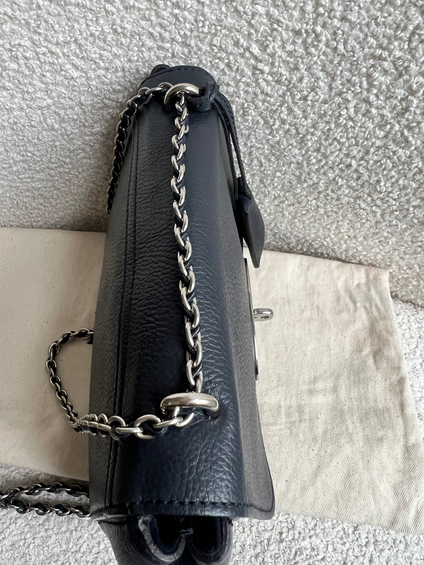 Mulberry Midnight Regular Lily with Silver Hardware (RRP £1095)