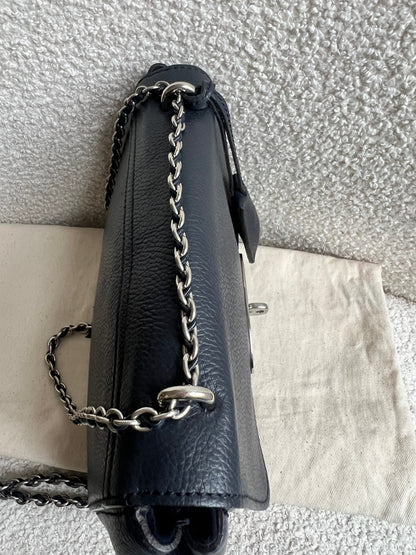 Mulberry Midnight Regular Lily with Silver Hardware (RRP £1095)