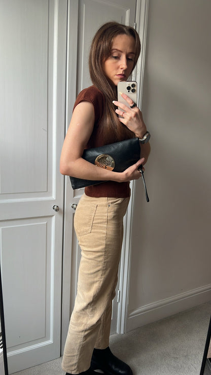 Mulberry Black Daria Clutch (RRP £550)