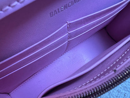 Balenciaga Pink Hourglass Wallet on Chain (RRP £1190)