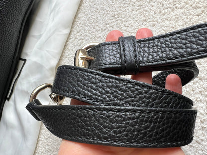Gucci Soho Large Hobo in Black Pebbled Calfskin