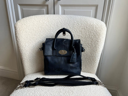 Mulberry Mini Cara Backpack in Midnight Blue Camo Printed Goat (RRP £995)