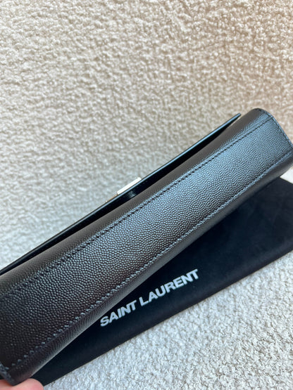 Yves Saint Laurent (YSL) Black Medium Kate with Silver Hardware (RRP £1730)