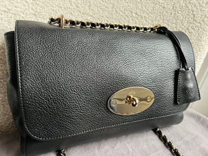 Mulberry Black Medium Lily with Gold Hardware (RRP £1195)
