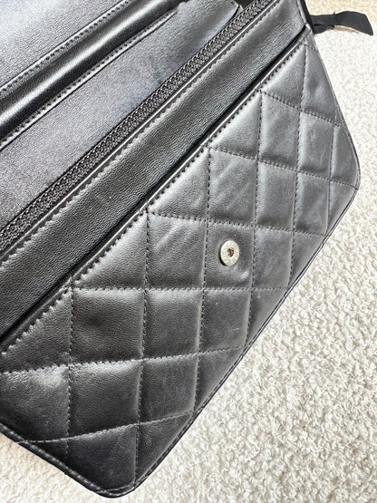 Chanel Wallet on Chain in Black Lambskin Silver Hardware (RRP £2,930)