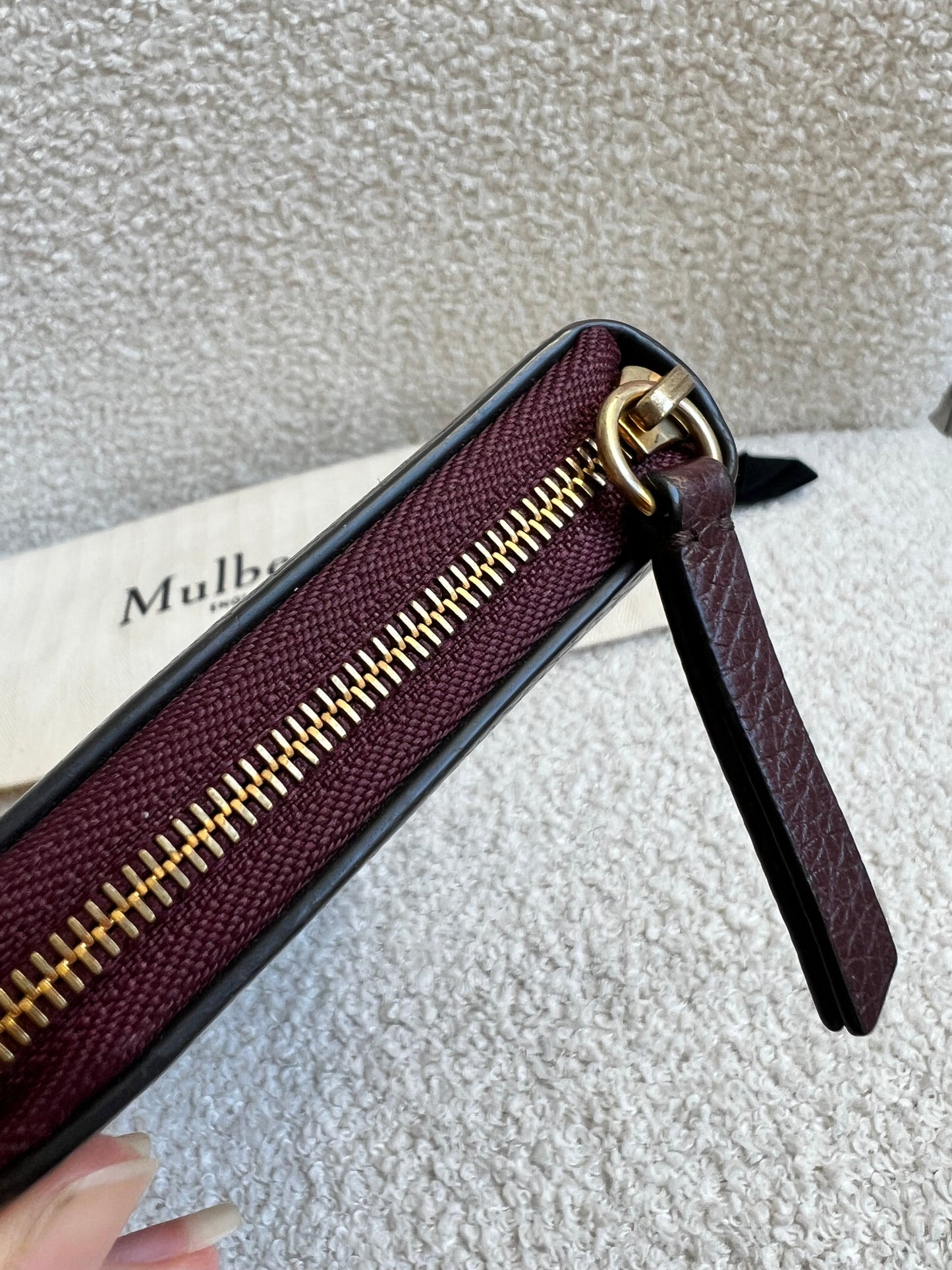 Mulberry Oxblood Continental Wallet (RRP £345)
