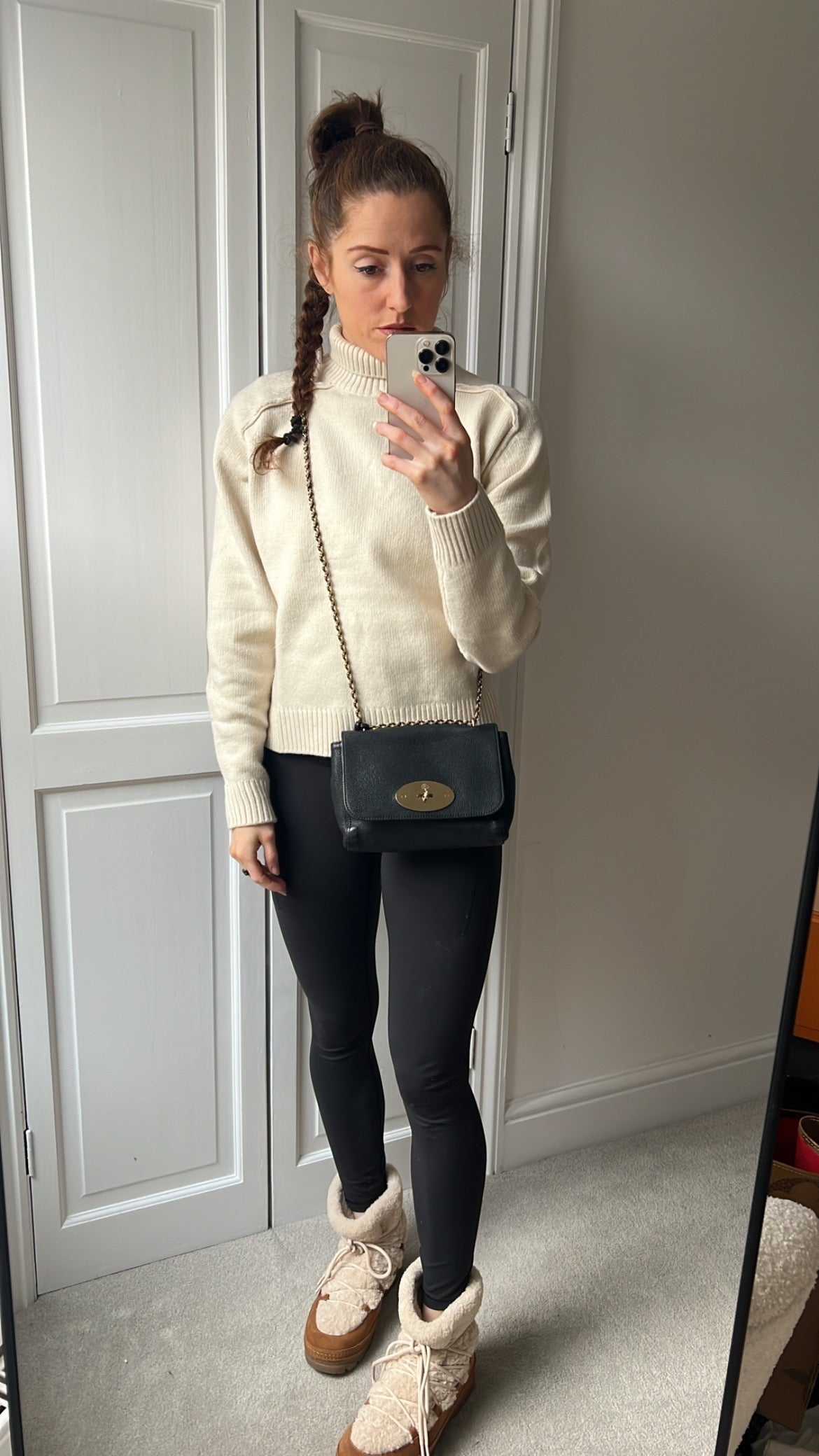 Mulberry Black Regular Lily with Silver Hardware (RRP £895)
