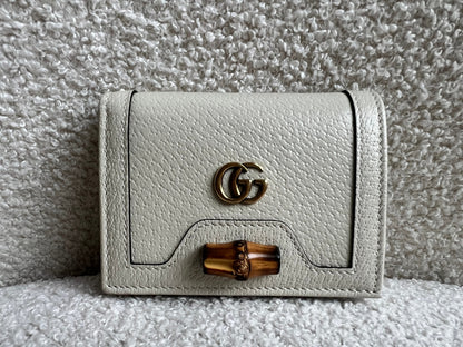 Gucci Diana Bamboo Card Case Wallet