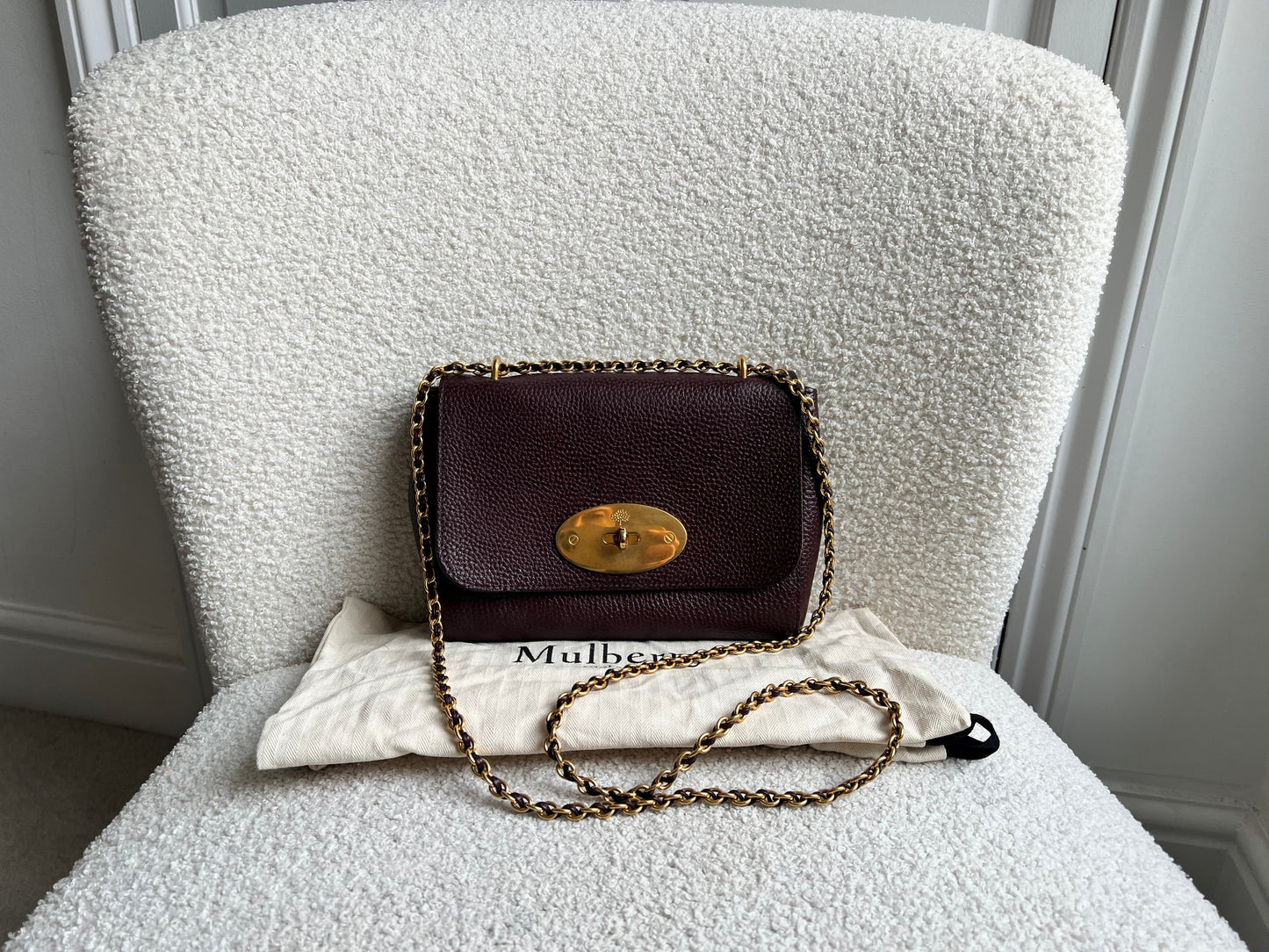 Mulberry Oxblood Regular Lily with Gold Hardware (RRP £995)