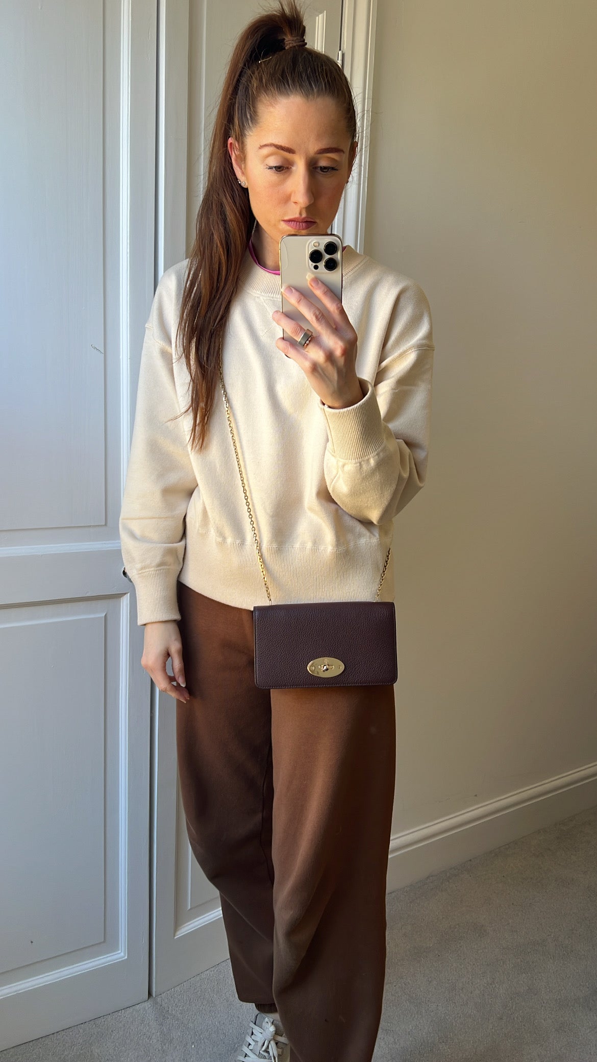 Mulberry Oxblood Bayswater Clutch (RRP £495)