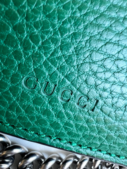 Gucci Dionysus GG Green Small Shoulder Bag (RRP £2,670)