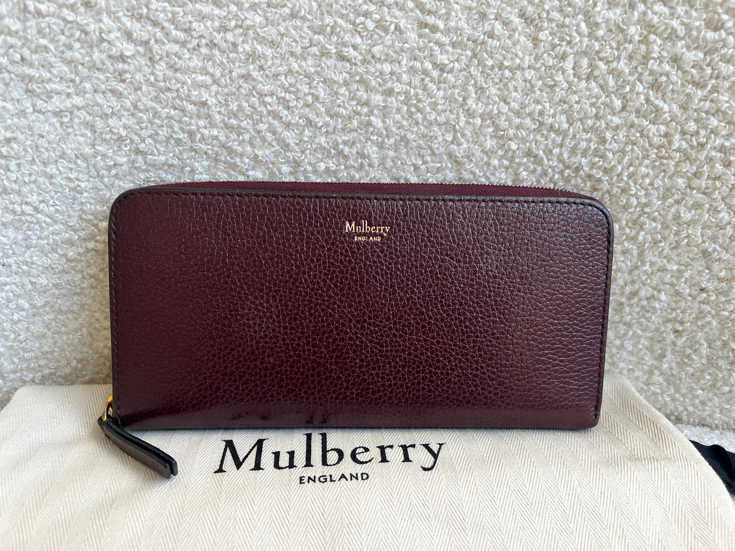 Mulberry Oxblood Continental Wallet (RRP £345)