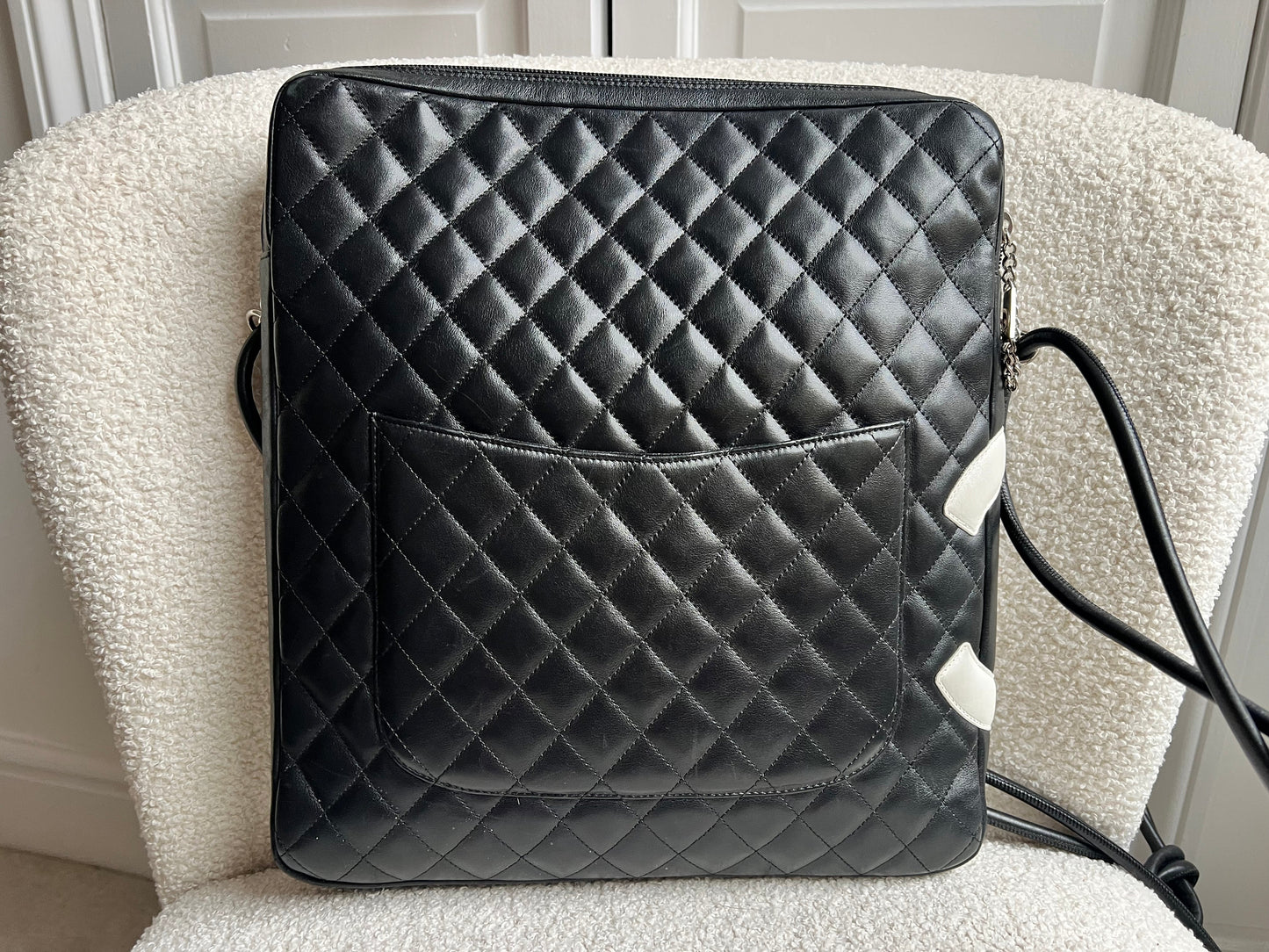 Chanel Black and White Cambon Line Large Crossbody