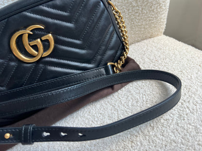 Gucci GG Black Marmont Small Shoulder Bag (RRP £1440)